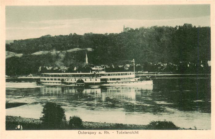 Osterspai Rheindampfer Panorama