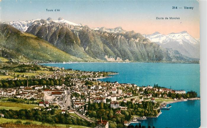 Vevey VD Tours d’Ai et Dents de Morcles Vue aerienne