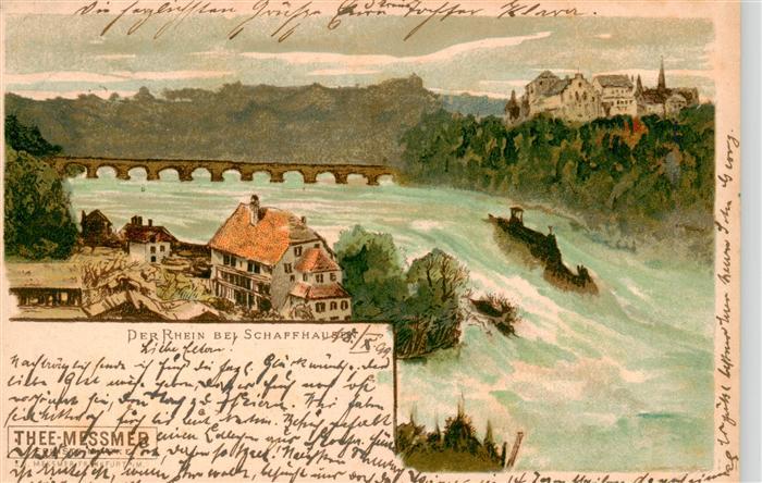 Schaffhausen  SH Partie am Rheinfall