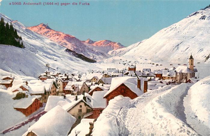 Andermatt UR mit der Furka