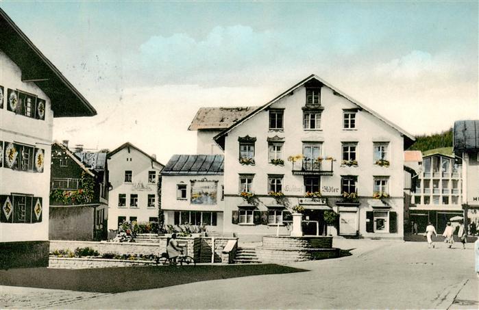 Oberstaufen Oberallgaeu Bayern Am Marktbrunnen