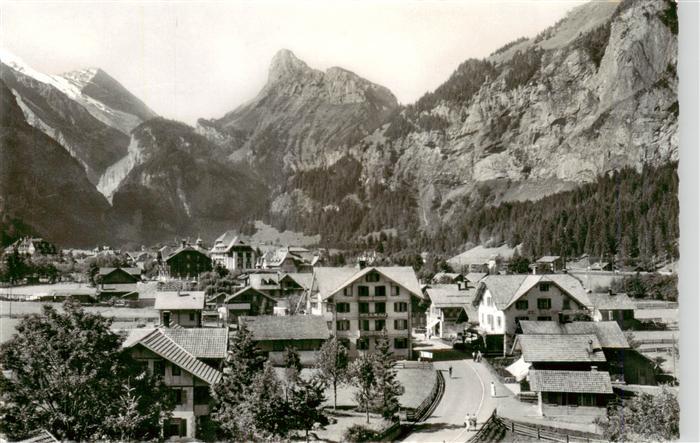 Kandersteg BE Panorama mit Gr und Kl Rinderhorn Gellihorn