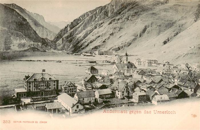 Andermatt UR Panorama mit Urnerloch