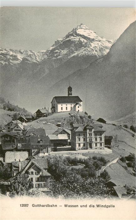 Wassen  UR Gotthardbahn mit Windgelle