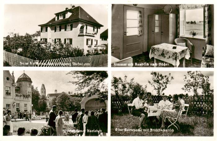 Bad Woerishofen Wohnheim Zimmer Woerishofener Kurleben Gartenecke mit Fruehstuec