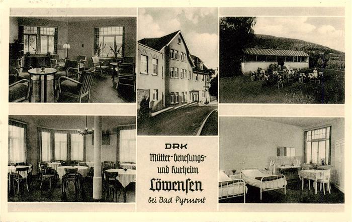Bad Pyrmont Niedersachsen DRK Muettergenesungs und Kurheim Loewensen Gastraeume