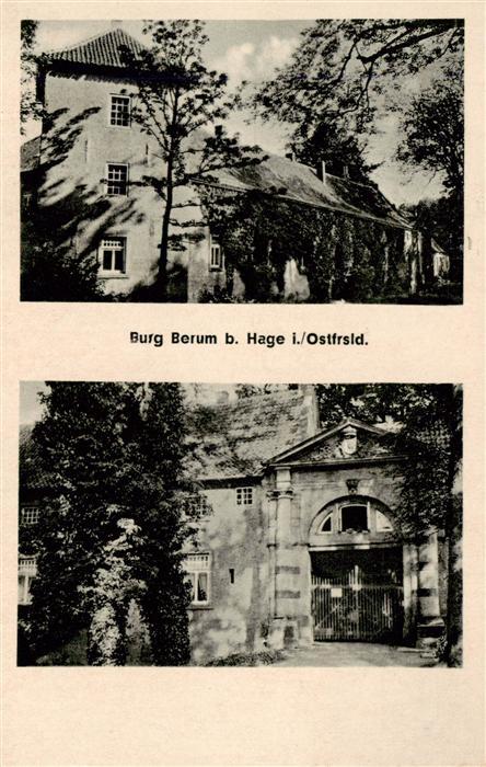 Hage Ostfriesland Burg Berum Portal
