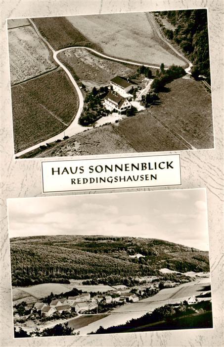 Reddingshausen Fliegeraufnahme Pension Cafe Speisehaus Panorama