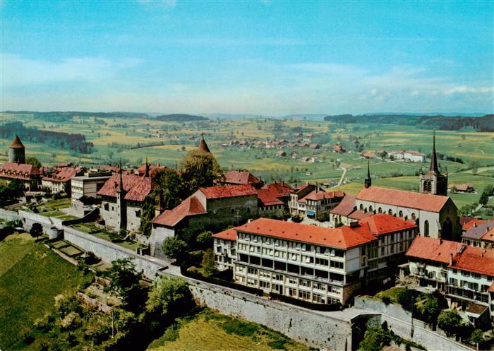 Romont FR Fliegeraufnahme