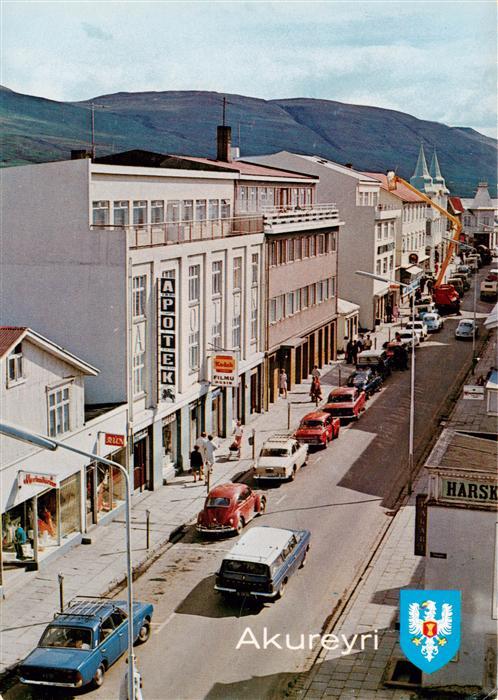 Akureyri Iceland Main street