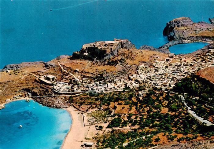 Lindos Lindo Rhodes Greece Fliegeraufnahme