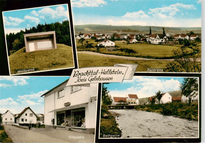 Hellstein Waldpartie Panorama Ortspartie Bachpartie