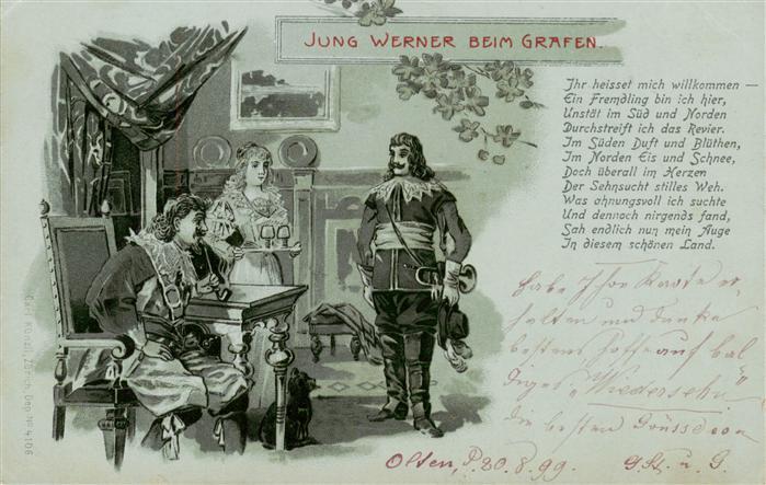 Trompeter von Saeckingen Scheffel Jung Werner Beim Grafen