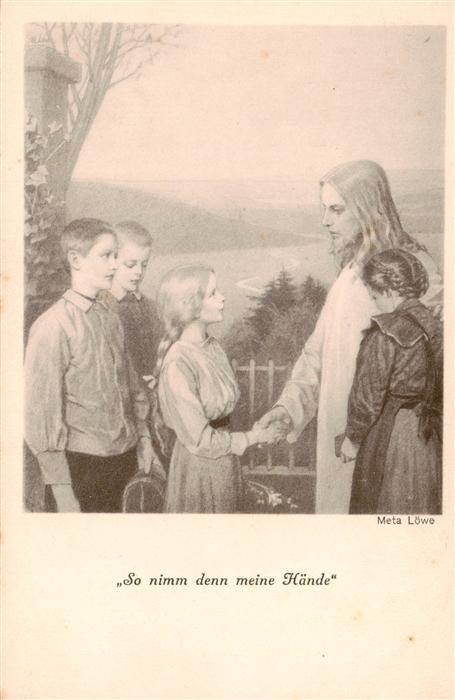 Loewe Meta Kuenstlerkarte Kinder Jesus
