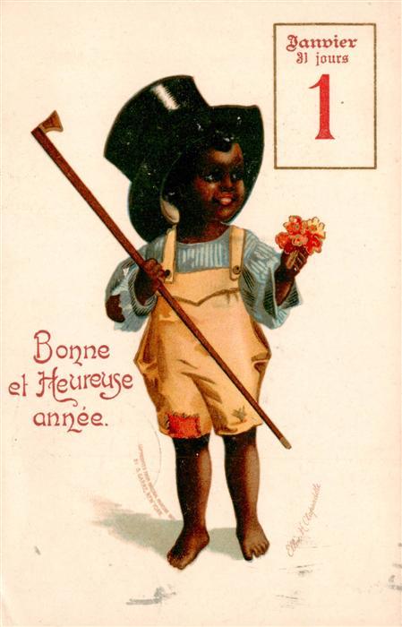 Neujahr Annee New Year Kind Hut