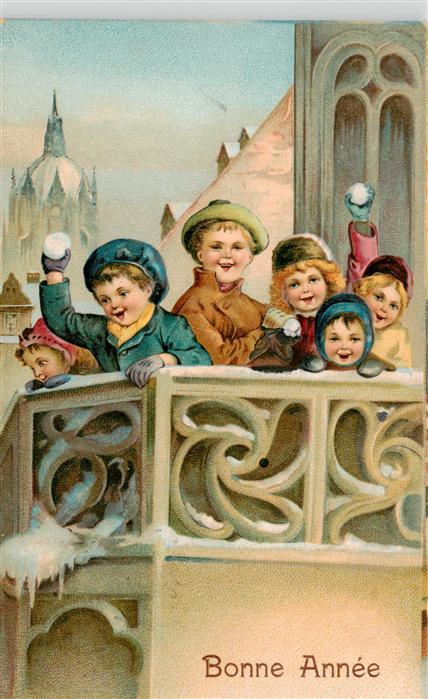 Neujahr Annee New Year 2243 Kinder