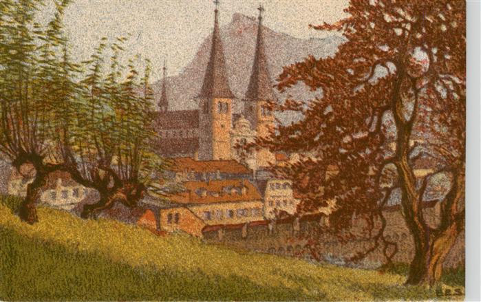 Schlatter E.E. Kuenstlerlitho Verlag Schwarzer Cie Zurich