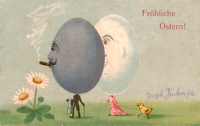 Ostern Easter Paques Pasqua Nr.218 Kueke Eier zigaretten