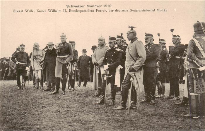 Wilhelm II 3520 Schweizer Manoever W.Plyer Zuerich