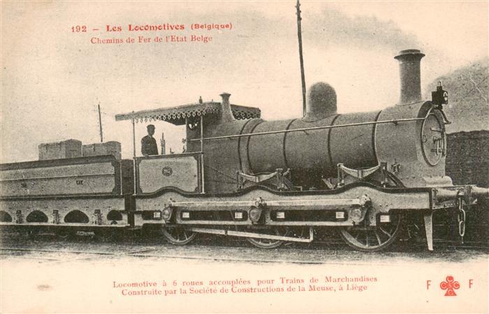 Lokomotive Eisenbahn Railway 192 Chemins de Fer Belge Liege