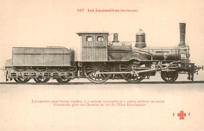 Lokomotive Eisenbahn Railway Chemein de fer Neerlandais Hollande