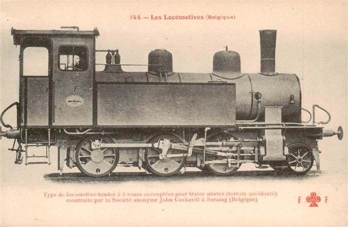 Lokomotive Eisenbahn Railway John Cockerill Belgique
