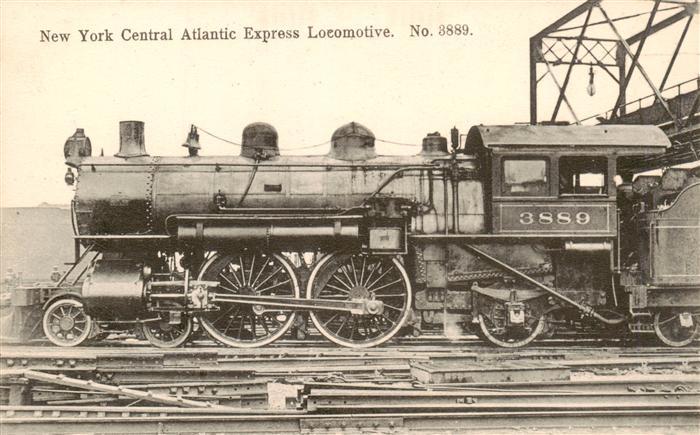 Lokomotive Eisenbahn Railway No 3889 New York Central Atlantic Express