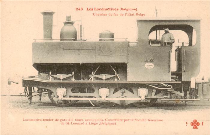 Lokomotive Eisenbahn Railway Tender St-Leonard Liege Belgique