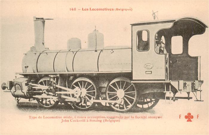 Lokomotive Eisenbahn Railway 146 mixte John Cockerill Belgique
