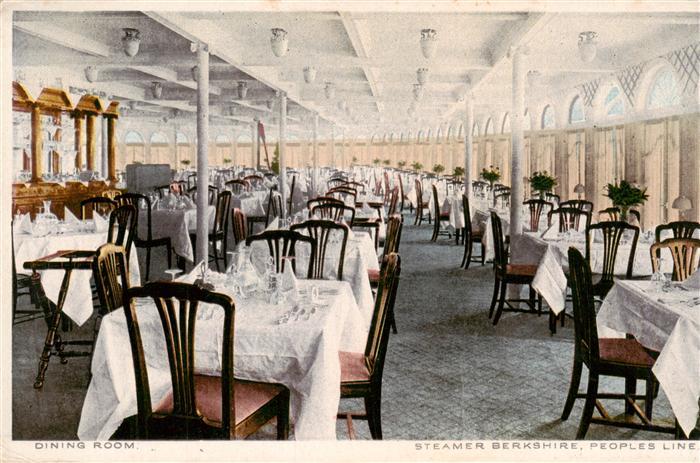 Schiffe Ships Navires Dining Room People Line