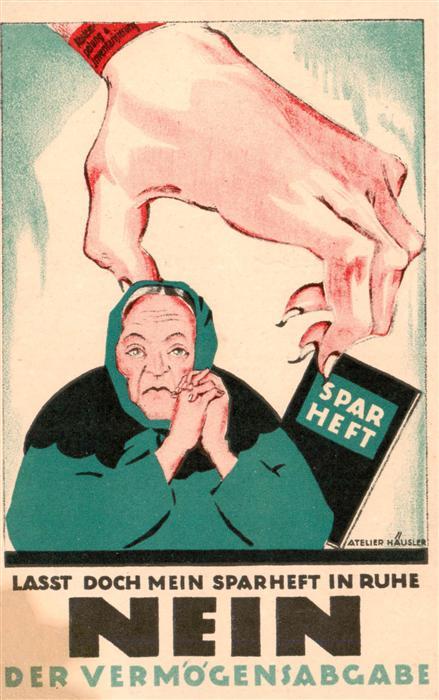 Politik Politics Politique Schweiz Hand Frau Atelier Hausler