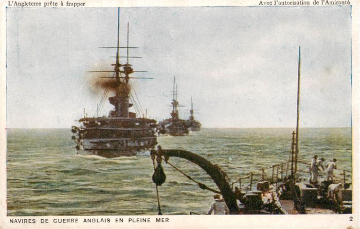 Marine  Warships UK Guerre Anglais en Pleine Mer