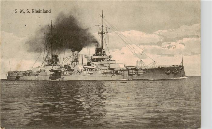 Marine  Warships S.M.S. Rheinland Oldenburg