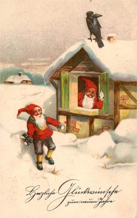 Zwerge Dwarfs Nains-- Rabe Schnee Nr.5066