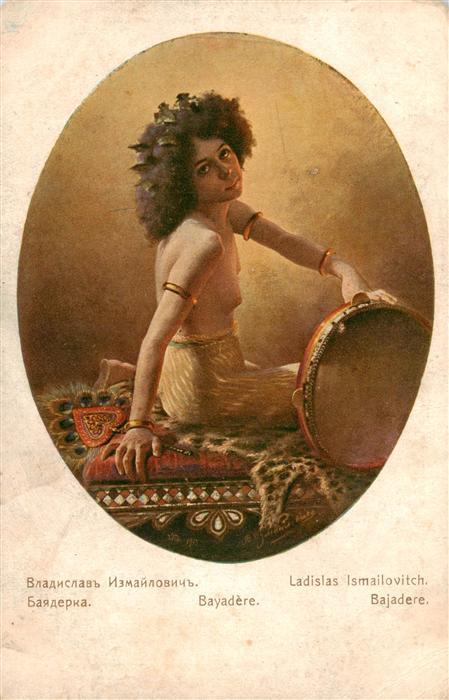 Trommel Trommler Drummer Batteur Tambori Ladislas Ismailovitch Bajadere Tänzerin