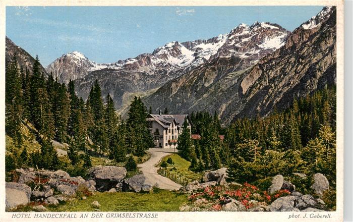 Foto Gaberell J. Nr. 8688 Hotel Handeckfall an der Grimselst