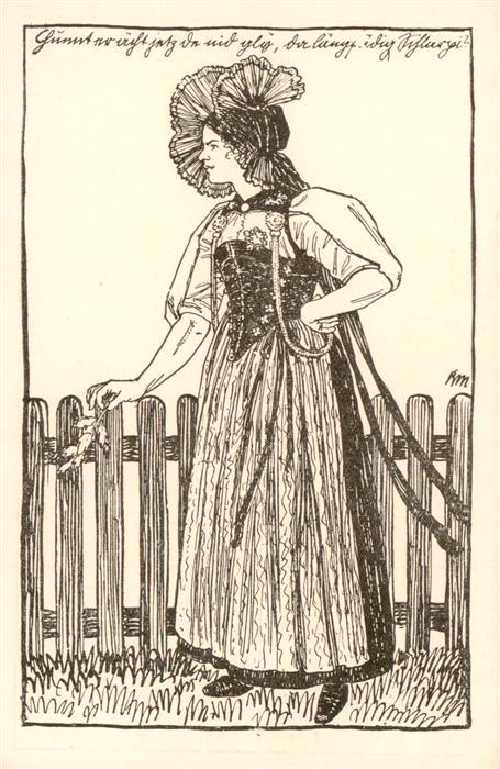 Landes-Ausstellung Landesausstellung Bern 1914 Fest Trachten Frau Kleid