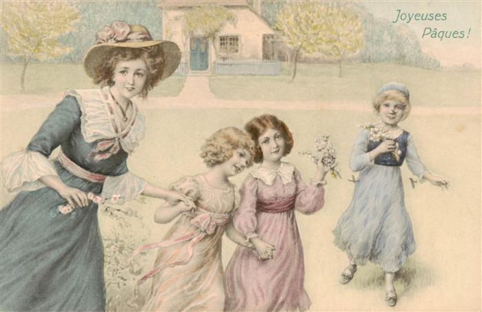 Verlag Vienne M.M. Nr. 583 Kinder Joyeuses Paques!