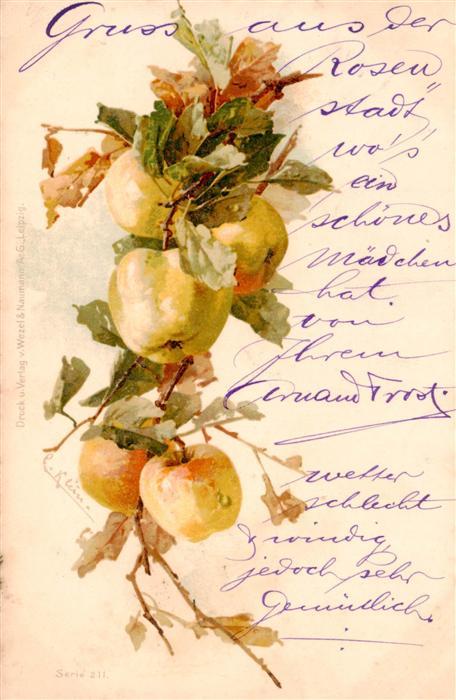 Klein Catharina Kuenstlerlitho Apfelbaum