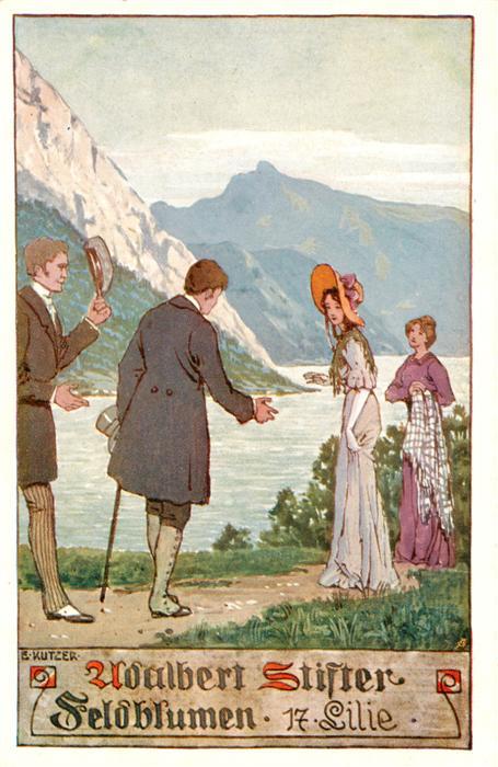 Kutzer Ernst Kuenstlerkarte Nr.8 Adalbert Stifter HUT See