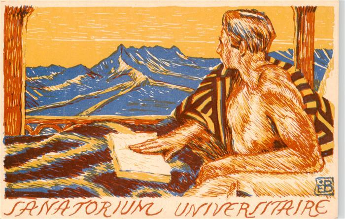 Bille Edmund Kuenstlerlitho Sanatorium Universitaire