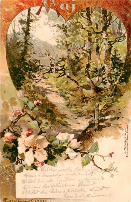 Monatskarte Month Mois Mes-- Mail Fruehling