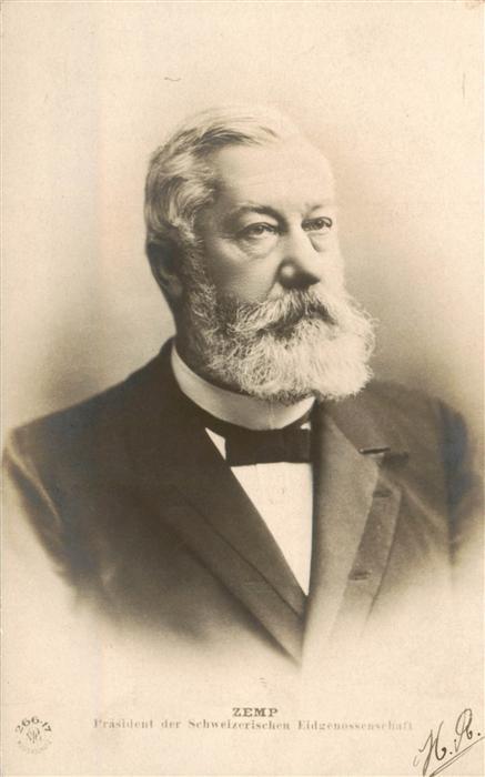 Foto NPG Nr. 266.17 Zemp Praesident Schweizerischen Eidgenossenschaft