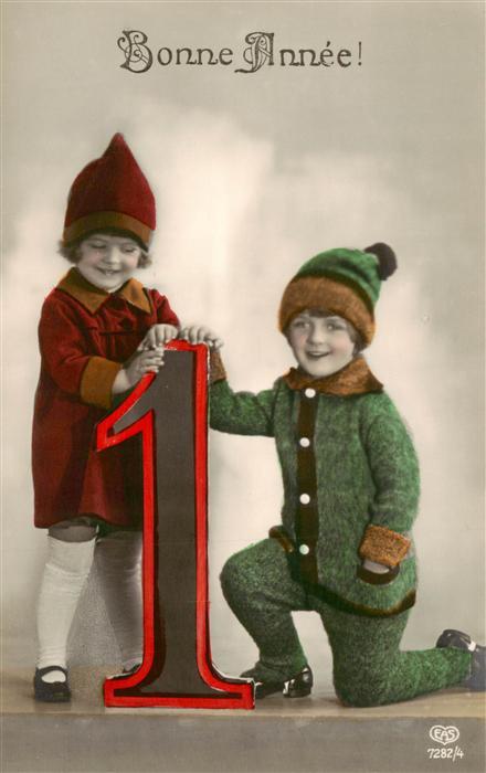 Foto EAS Nr. 7282/4  Kinder Neujahr New Jear