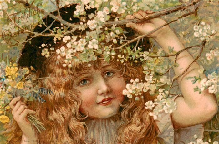 Ostern Easter Paques Pasqua Maedchen