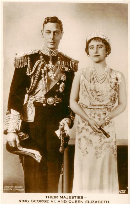 Adel  Noble King George VI und Queen Elizabeth London