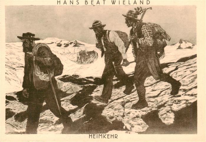 Wieland Hans Beat Kuenstlerkarte Heimkehr