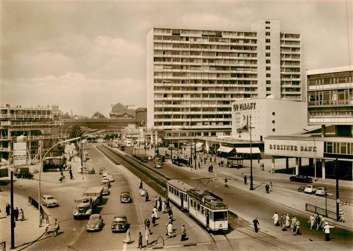 Strassenbahn Tramway-- Rhf Zoo Hochhaus Berlin