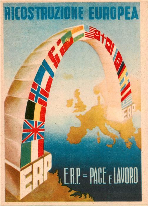 Politik Politics Politique L'ERP Ricostruzione Europa
