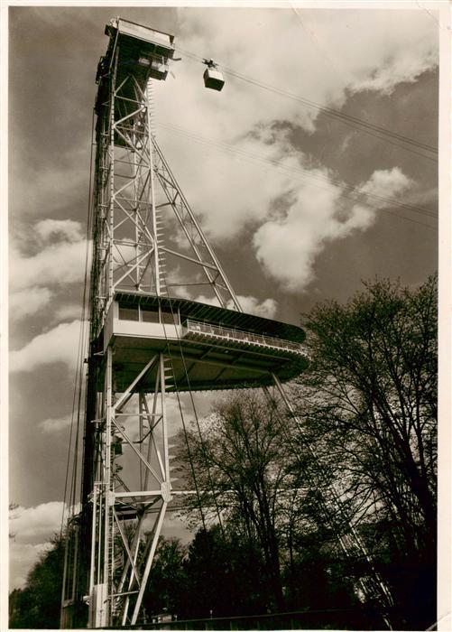 Landesausstellung Zuerich 1939 Zuerichsee Schwebebahn Turm Restaurant